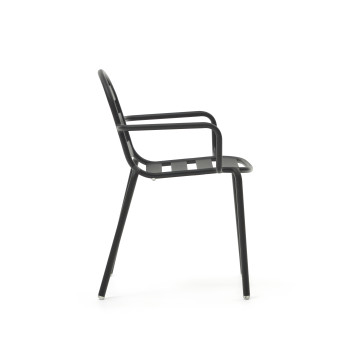Chaise d'extérieur Joncols en aluminium peint