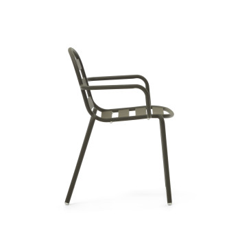 Chaise d'extérieur Joncols en aluminium peint