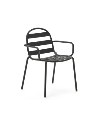 Chaise d'extérieur Joncols en aluminium peint