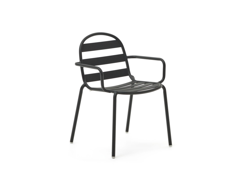 Chaise d'extérieur Joncols en aluminium peint