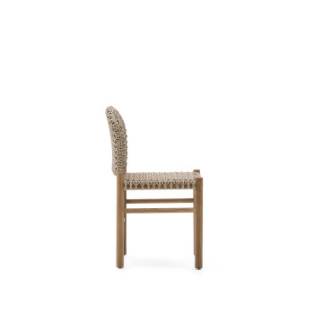 Chaise d'extérieur Tavira en bois de teck massif