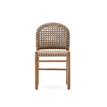 Chaise d'extérieur Tavira en bois de teck massif