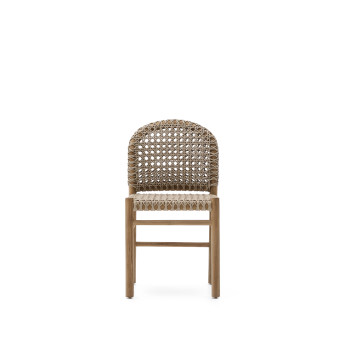Chaise d'extérieur Tavira en bois de teck massif