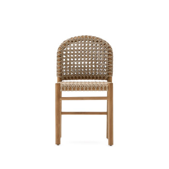 Chaise d'extérieur Tavira en bois de teck massif