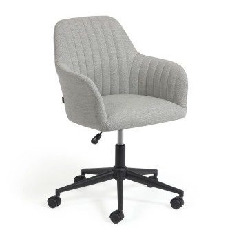Chaise de bureau Madina, grise