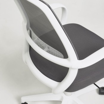 Chaise de bureau Melva, grise