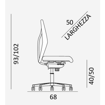 Chaise de bureau King C102 COMEL