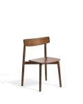 Chaise Evera en placage chêne avec finition