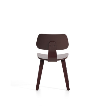 Chaise Gena en placage chêne avec finition