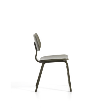 Chaise Gena en placage chêne avec finition