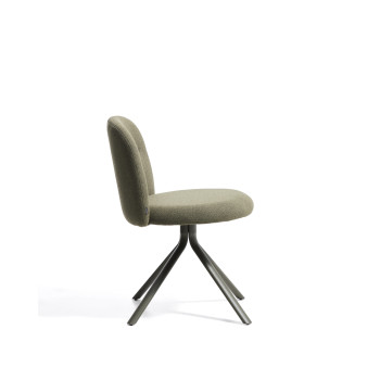 Fauteuil pivotant Arino en chenille