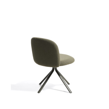 Fauteuil pivotant Arino en chenille