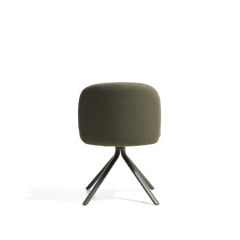 Fauteuil pivotant Arino en chenille
