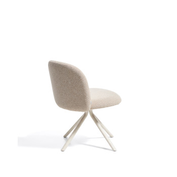 Fauteuil pivotant Arino en chenille