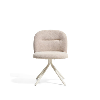 Fauteuil pivotant Arino en chenille