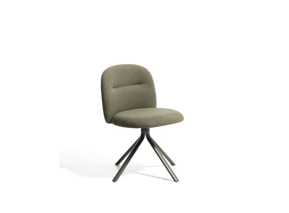 Fauteuil pivotant Arino en chenille