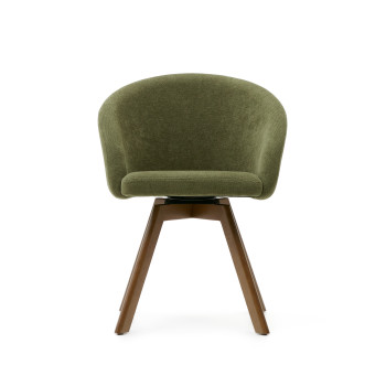 Fauteuil pivotant Marvin en chenille