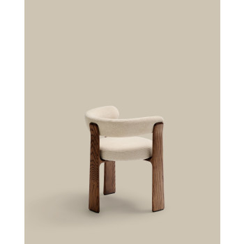 Chaise en chenille à 3 pieds couleur granit