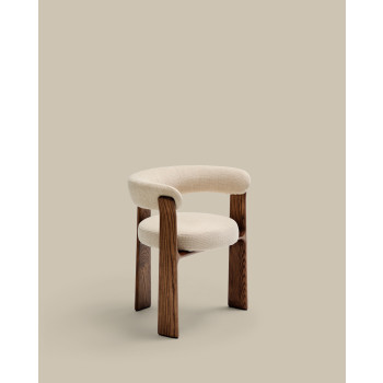 Chaise en chenille à 3 pieds couleur granit