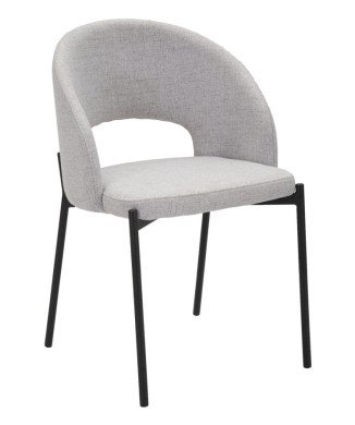 ENSEMBLE DE CHAISES HELSINKI GRIS 2 PCS