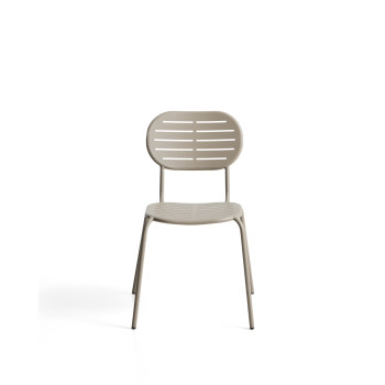 Chaise d'extérieur empilable Brai en acier galvanisé