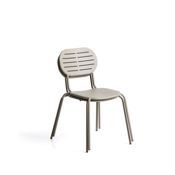 Chaise d'extérieur empilable Brai en acier galvanisé