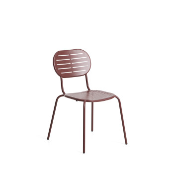 Chaise d'extérieur empilable Brai en acier galvanisé
