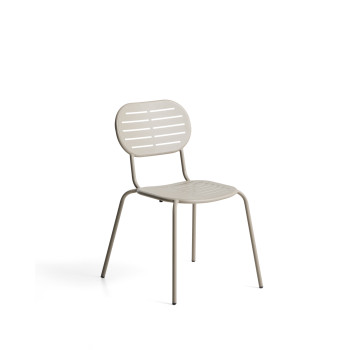 Chaise d'extérieur empilable Brai en acier galvanisé