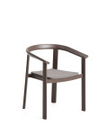 Chaise d'extérieur empilable Erice en aluminium et corde marron
