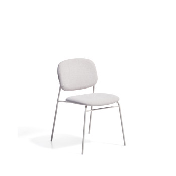 Chaise empilable en chenille Meli
