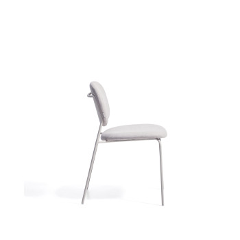 Chaise empilable en chenille Meli