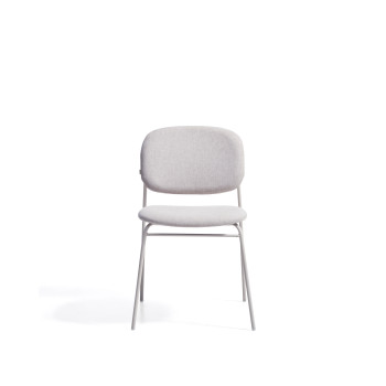 Chaise empilable en chenille Meli