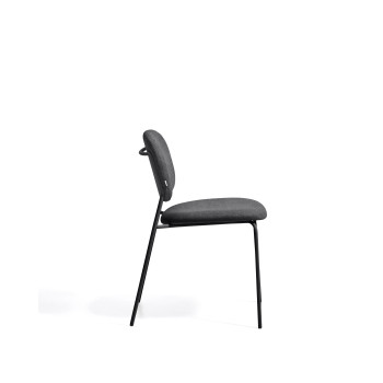 Chaise empilable en chenille Meli