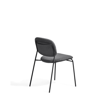 Chaise empilable en chenille Meli