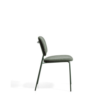 Chaise empilable en chenille Meli