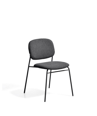 Chaise empilable en chenille Meli
