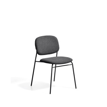 Chaise empilable en chenille Meli