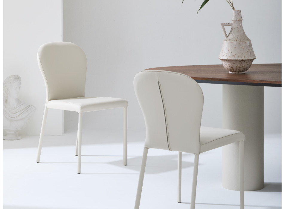 Chaise en cuir GAIA Julia Italia