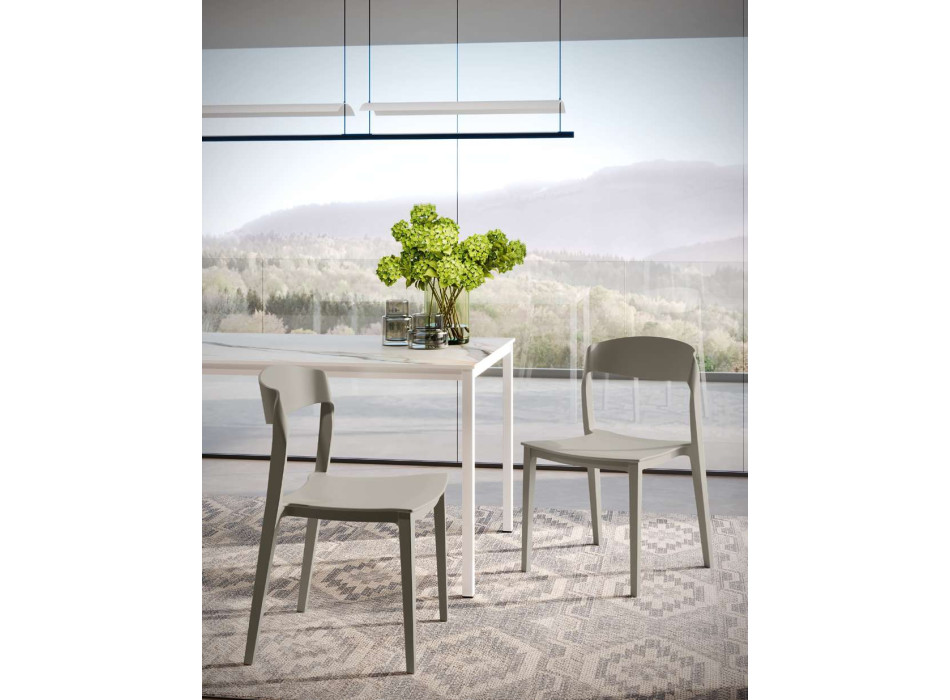 Chaise MIRA en polypropylène par Ingenia Casa