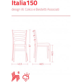 Chaise ITALIA150 COLICO
