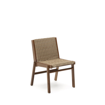 Chaise Itani en bois d'acacia massif et rotin synthétique 100% FSC