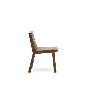 Chaise Itani en bois d'acacia massif et rotin synthétique 100% FSC