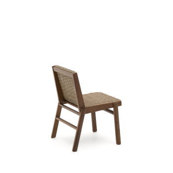 Chaise Itani en bois d'acacia massif et rotin synthétique 100% FSC