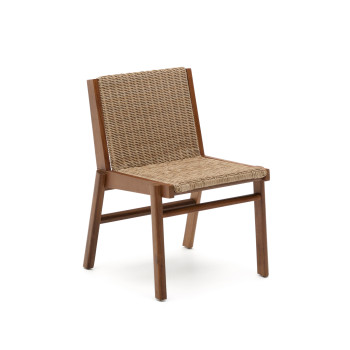 Chaise Itani en bois d'acacia massif et rotin synthétique 100% FSC
