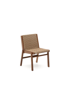 Chaise Itani en bois d'acacia massif et rotin synthétique 100% FSC