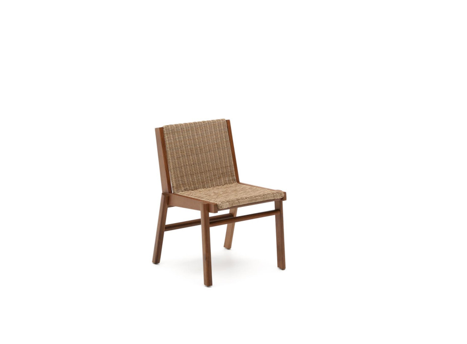 Chaise Itani en bois d'acacia massif et rotin synthétique 100% FSC