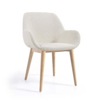 Chaise en peau de mouton Konna