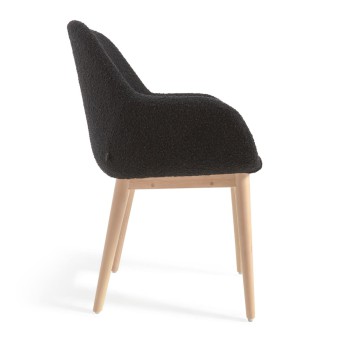 Chaise en peau de mouton Konna