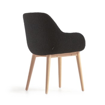 Chaise en peau de mouton Konna