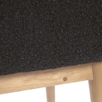 Chaise en peau de mouton Konna